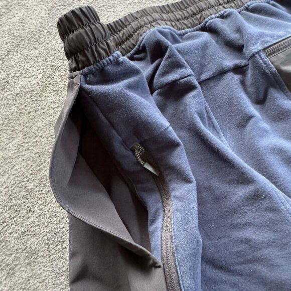 Lululemon Shorts Mens Large City Commute Sweat French Terry Black Blue Run Gym - Picture 5 of 8